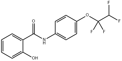 2-hydroxy-N-[4-(1,1,2,2-tetrafluoroethoxy)phenyl]benzamide 结构式