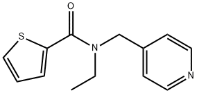 N-ethyl-N-(pyridin-4-ylmethyl)thiophene-2-carboxamide 结构式