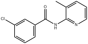 3-chloro-N-(3-methylpyridin-2-yl)benzamide 结构式
