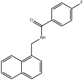 4-fluoro-N-(naphthalen-1-ylmethyl)benzamide 结构式