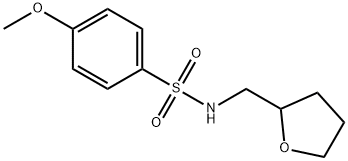 4-methoxy-N-(oxolan-2-ylmethyl)benzenesulfonamide 结构式