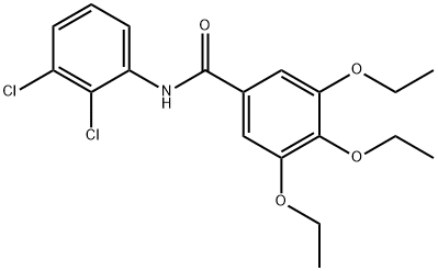 N-(2,3-dichlorophenyl)-3,4,5-triethoxybenzamide 结构式