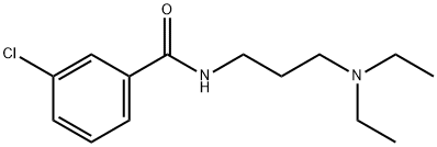 3-chloro-N-[3-(diethylamino)propyl]benzamide 结构式