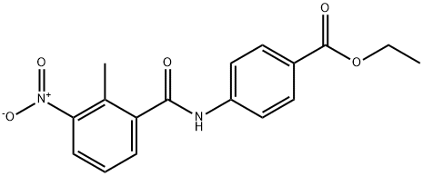 ethyl 4-[(2-methyl-3-nitrobenzoyl)amino]benzoate 结构式