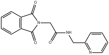 2-(1,3-dioxoisoindol-2-yl)-N-(pyridin-2-ylmethyl)acetamide 结构式