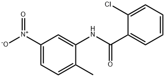 2-chloro-N-(2-methyl-5-nitrophenyl)benzamide 结构式