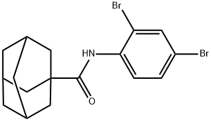 N-(2,4-dibromophenyl)adamantane-1-carboxamide 结构式