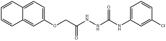 1-(3-chlorophenyl)-3-[(2-naphthalen-2-yloxyacetyl)amino]urea 结构式