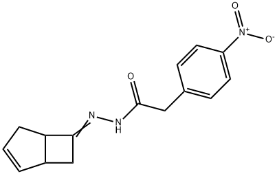 N-[(Z)-7-bicyclo[3.2.0]hept-3-enylideneamino]-2-(4-nitrophenyl)acetamide 结构式