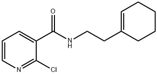 2-chloro-N-[2-(cyclohexen-1-yl)ethyl]pyridine-3-carboxamide 结构式