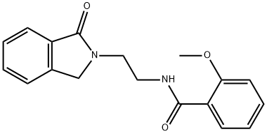 2-methoxy-N-[2-(3-oxo-1H-isoindol-2-yl)ethyl]benzamide 结构式