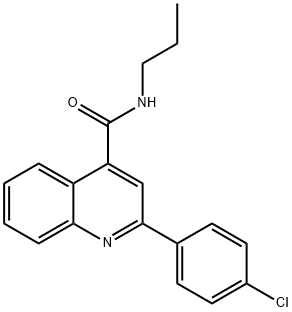 2-(4-chlorophenyl)-N-propylquinoline-4-carboxamide 结构式
