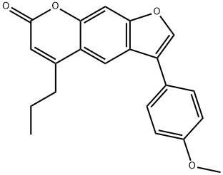 3-(4-methoxyphenyl)-5-propylfuro[3,2-g]chromen-7-one 结构式