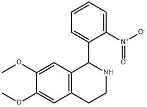 6,7-dimethoxy-1-(2-nitrophenyl)-1,2,3,4-tetrahydroisoquinoline 结构式