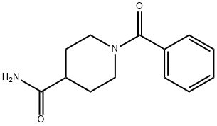 1-benzoylpiperidine-4-carboxamide 结构式