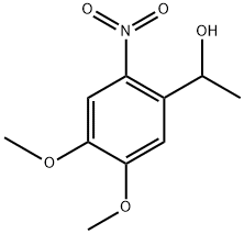 1-(4,5-二甲氧基-2-硝基苯基)乙醇 结构式