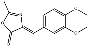 (4Z)-4-[(3,4-dimethoxyphenyl)methylidene]-2-methyl-1,3-oxazol-5-one 结构式