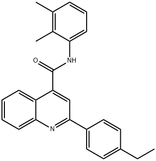 N-(2,3-dimethylphenyl)-2-(4-ethylphenyl)quinoline-4-carboxamide 结构式