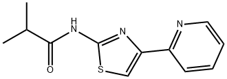 2-methyl-N-(4-pyridin-2-yl-1,3-thiazol-2-yl)propanamide 结构式