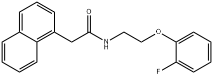 N-[2-(2-fluorophenoxy)ethyl]-2-naphthalen-1-ylacetamide 结构式