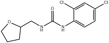 1-(2,4-dichlorophenyl)-3-(oxolan-2-ylmethyl)urea 结构式