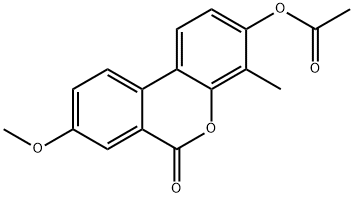 (8-methoxy-4-methyl-6-oxobenzo[c]chromen-3-yl) acetate 结构式