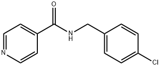 N-[(4-chlorophenyl)methyl]pyridine-4-carboxamide 结构式