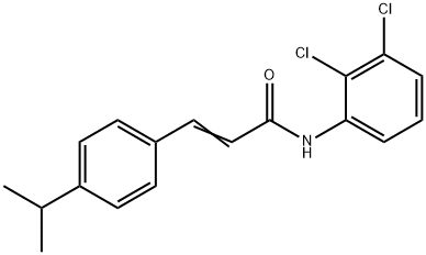 (E)-N-(2,3-dichlorophenyl)-3-(4-propan-2-ylphenyl)prop-2-enamide 结构式