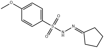 N-(cyclopentylideneamino)-4-methoxybenzenesulfonamide 结构式