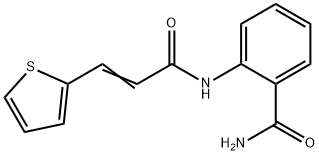 2-[[(E)-3-thiophen-2-ylprop-2-enoyl]amino]benzamide 结构式