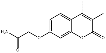 2-(3,4-dimethyl-2-oxochromen-7-yl)oxyacetamide 结构式