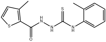 1-(2-methylphenyl)-3-[(3-methylthiophene-2-carbonyl)amino]thiourea 结构式
