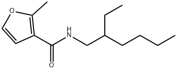 N-(2-ethylhexyl)-2-methylfuran-3-carboxamide 结构式