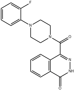 4-[4-(2-fluorophenyl)piperazine-1-carbonyl]-2H-phthalazin-1-one 结构式