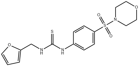 1-(furan-2-ylmethyl)-3-(4-morpholin-4-ylsulfonylphenyl)thiourea 结构式