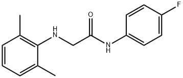 2-(2,6-dimethylanilino)-N-(4-fluorophenyl)acetamide 结构式