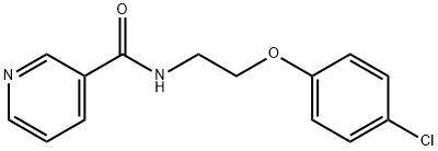 N-[2-(4-chlorophenoxy)ethyl]pyridine-3-carboxamide 结构式