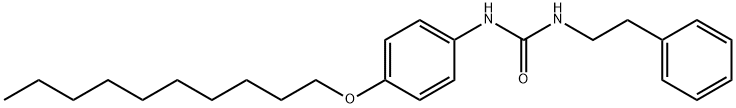 1-(4-decoxyphenyl)-3-(2-phenylethyl)urea 结构式