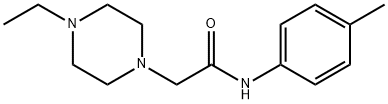 2-(4-ethylpiperazin-1-yl)-N-(4-methylphenyl)acetamide 结构式