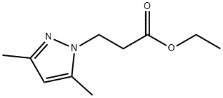 3-(3,5-二甲基-1-吡唑基)丙酸乙酯 结构式