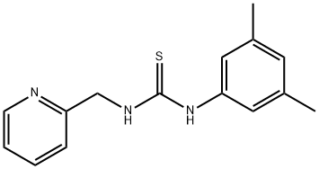 1-(3,5-dimethylphenyl)-3-(pyridin-2-ylmethyl)thiourea 结构式