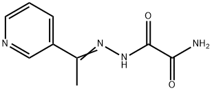 N'-[(E)-1-pyridin-3-ylethylideneamino]oxamide 结构式