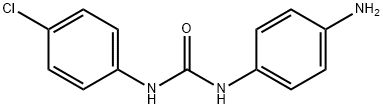 3-(4-氨基苯基)-1-(4-氯苯基)脲 结构式