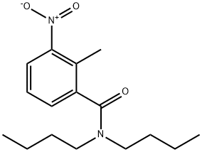 N,N-dibutyl-2-methyl-3-nitrobenzamide 结构式