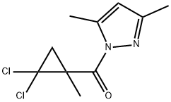(2,2-dichloro-1-methylcyclopropyl)-(3,5-dimethylpyrazol-1-yl)methanone 结构式