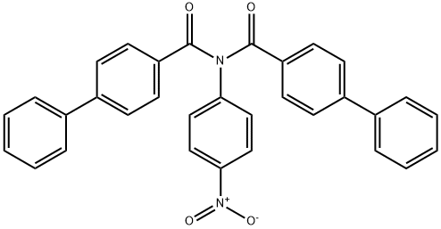 N-(4-nitrophenyl)-4-phenyl-N-(4-phenylbenzoyl)benzamide 结构式