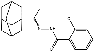 N-[(Z)-1-(1-adamantyl)ethylideneamino]-2-methoxybenzamide 结构式