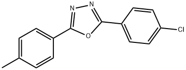 2-(4-CHLORO-PHENYL)-5-P-TOLYL-(1,3,4)OXADIAZOLE 结构式