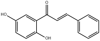 (E)-1-(2,5-dihydroxyphenyl)-3-phenylprop-2-en-1-one 结构式