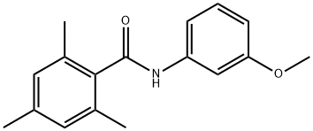 N-(3-methoxyphenyl)-2,4,6-trimethylbenzamide 结构式